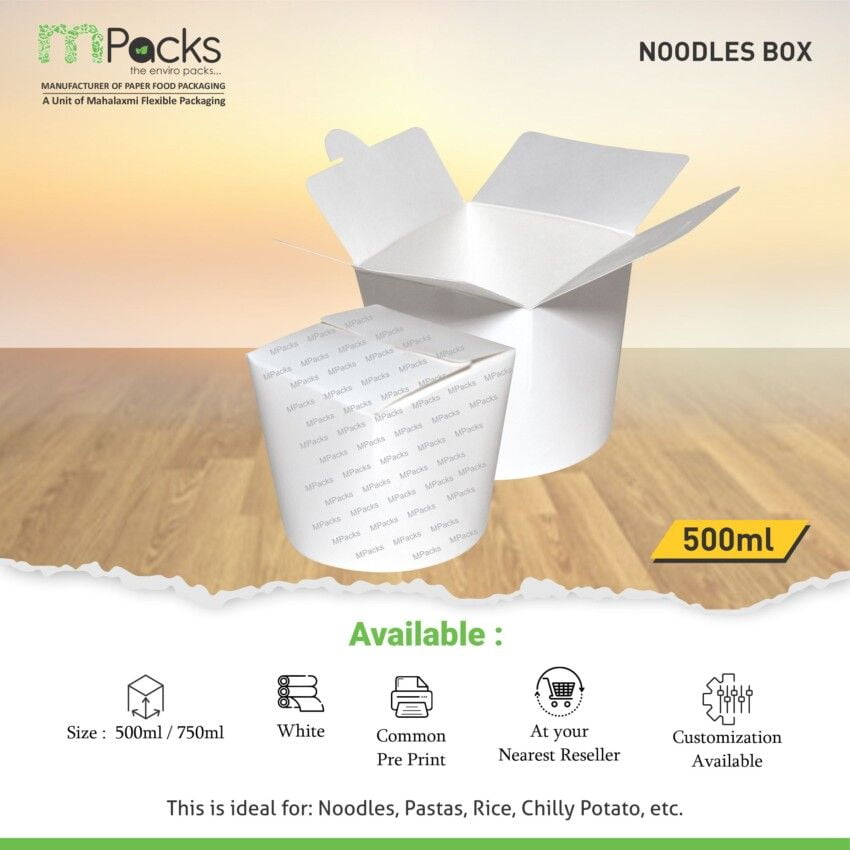 16oz Paper Noodle Box For Food Packaging Solution Mpacks 7663