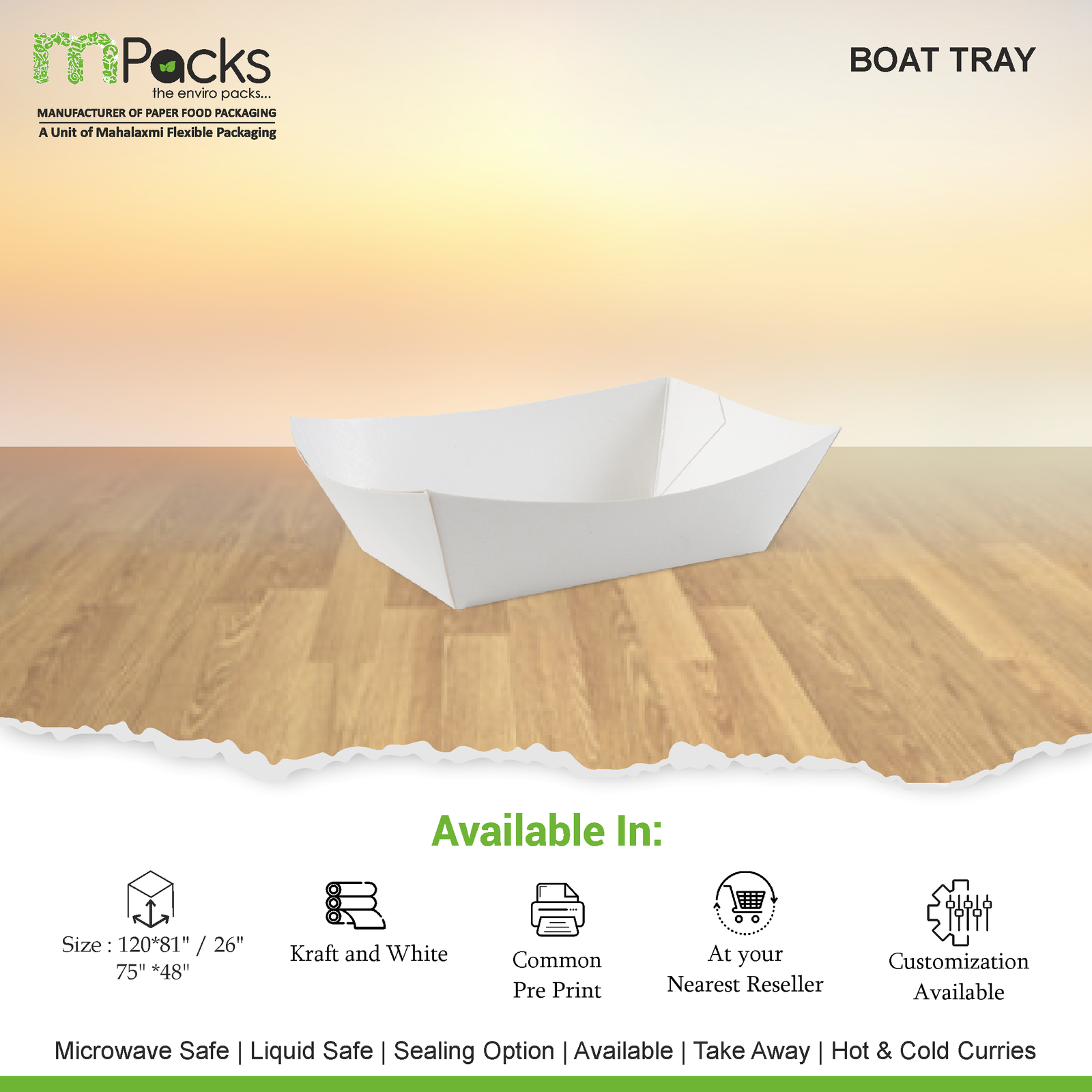 Eco Friendly food packaging - mPacks Paper Food Container Manufacturer from  Ghaziabad