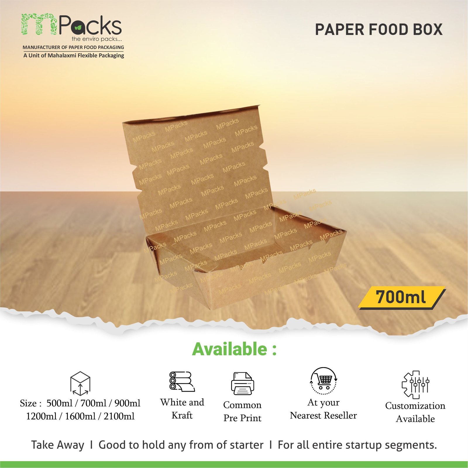 Paper Food Box 700 ml