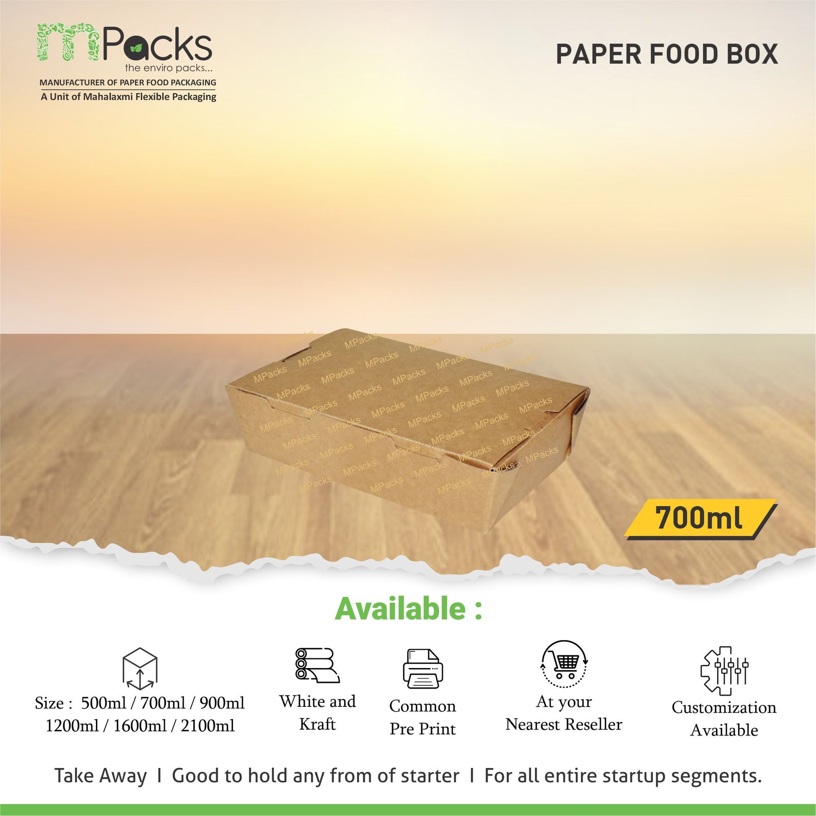 Paper Food Box 700 ml