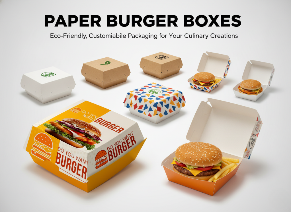 Paper Burger Boxes